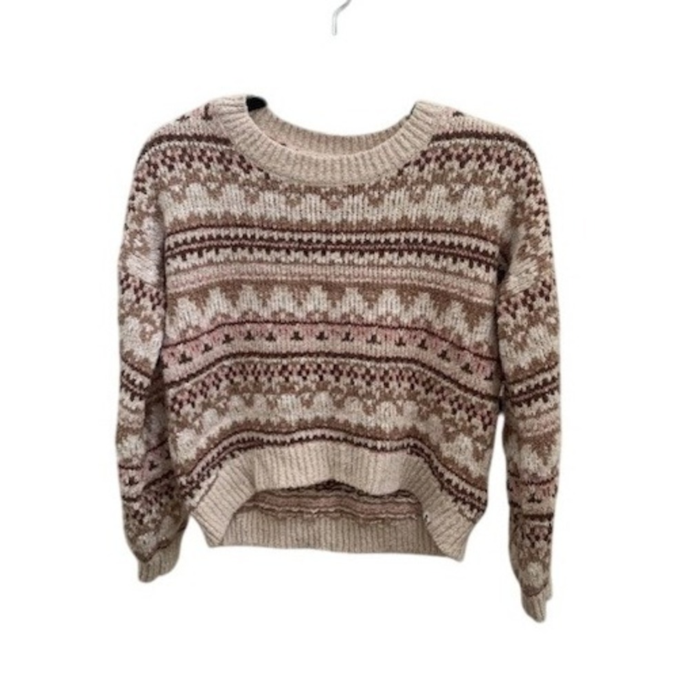 Abercrombie Kids Girls Fair Isle‎ Sweater Size 11 12 Knit Cotton Acrylic Blend